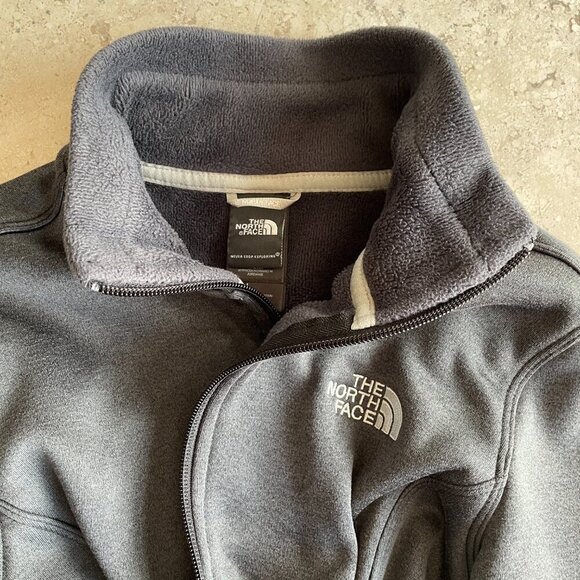 North Face Women's Agave Jacket Full Zip Dark Grey Heather, Size Medium   EUC - Picture 8 of 13